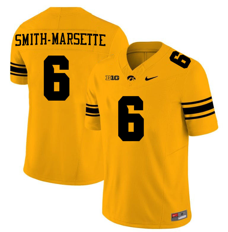 Ihmir Smith-Marsette Iowa Jersey,University Of Iowa Hawkeyes Fotoball Uniforms,Jersey,Gears-Gold